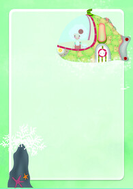 卡通人物植物背景模板