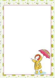 卡通人物植物背景模板