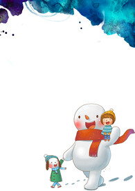 卡通人物植物背景模板