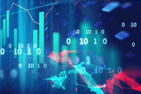 蓝色数据AI智能科技背景