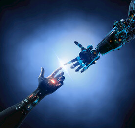 器人AI触屏科技智能背景