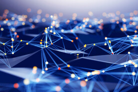 点线AI科技线条智能背景