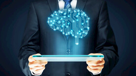 商务AI科技线条智能背景