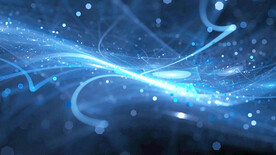 蓝色AI线条智能科技背景