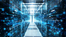 服务器AI智能科技线条背景