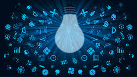 蓝色AI智能科技背景