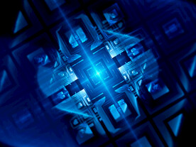 蓝色AI智能科技背景