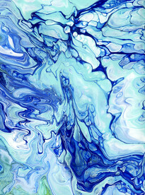 蓝色大理石  