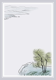 古典风背景信纸模板