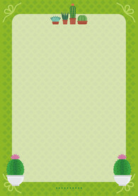 简约小清新植物背景模板