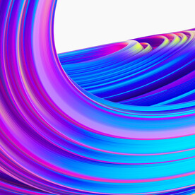 紫色抽象拉丝3D立体流体渐变