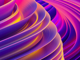 紫色抽象拉丝3D立体流体渐变