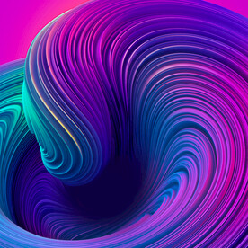 紫色抽象拉丝3D立体流体渐变