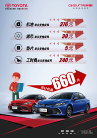 汽车保养价格海报