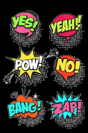 气泡 手举牌  标签  贴纸 