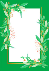 植物背景边框