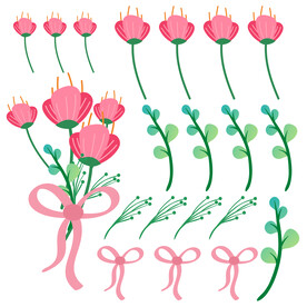 手帐贴纸 植物贴纸 