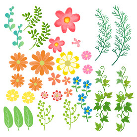 手帐贴纸 植物贴纸 