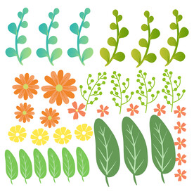 手帐贴纸 植物贴纸 