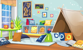 动漫儿童玩具房