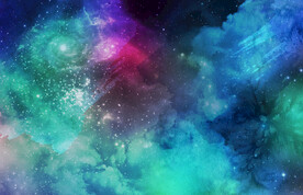 蓝色宇宙星空图片素材