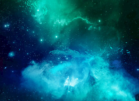 蓝色星空图片素材