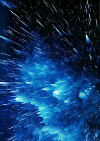 3D炸裂线条黑蓝渐变