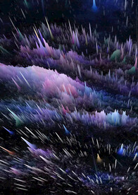 3D炸裂线条黑紫渐变