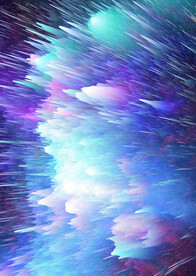 3D炸裂线条蓝色渐变