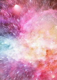 3D炸裂线条玫红黄渐变