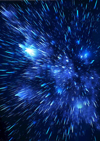 3D炸裂线条深蓝色渐变