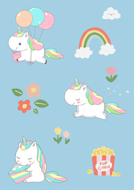 彩虹独角兽壁纸