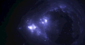 蓝色宇宙星空图片素材