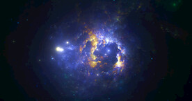 蓝色宇宙星空图片素材