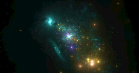 唯美宇宙星空舞台背景