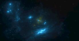 深邃蓝色宇宙星空图片素材