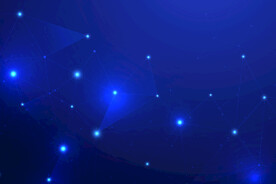 蓝色科技感会议背景图片