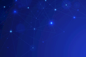 蓝色科技感会议背景图片