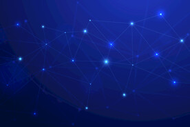 蓝色科技感会议背景图片