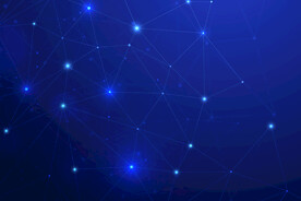 蓝色科技感会议背景图片