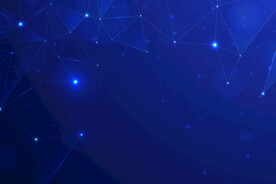 蓝色科技感会议背景图片