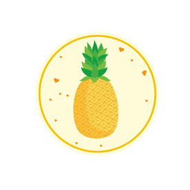 菠萝插画 