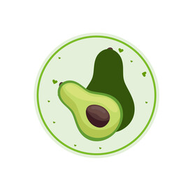 牛油果插画 