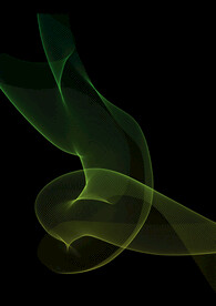 飘逸线条黄绿渐变