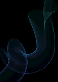 飘逸线条兰绿渐变