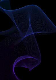 飘逸线条蓝紫飘带