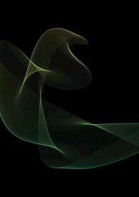 飘逸线条绿黄渐变