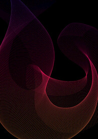 飘逸线条玫红紫渐变