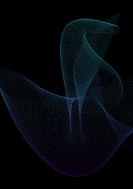 飘逸线条紫蓝渐变