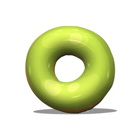3D绿色甜甜圈